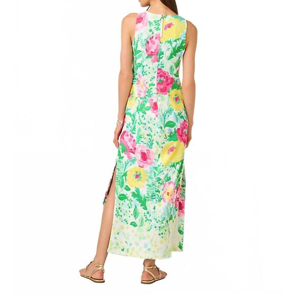 NEW LILLY PULITZER melodie maxi dress in multi poppy party engineered knit maxi - Picture 4 of 4